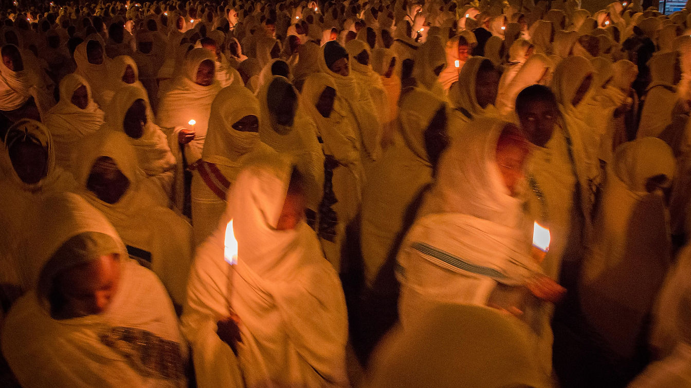 Ethiopian Candle-lit Procession with Apex Expeditions